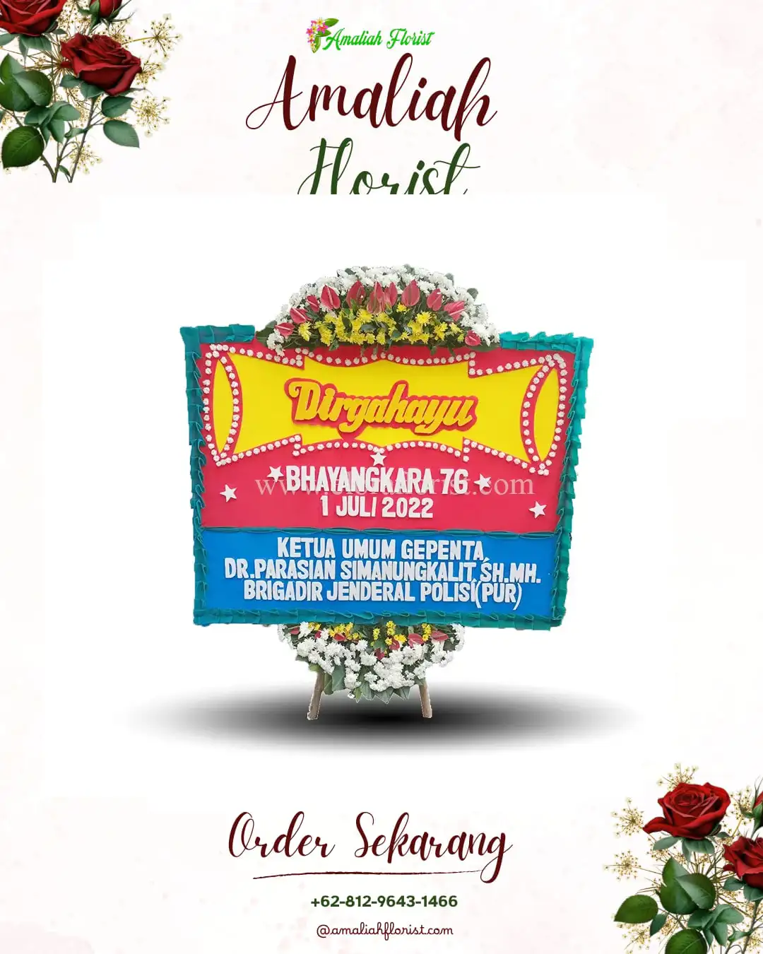 Papan Bunga HUT Ulang Tahun Rantau Selamat